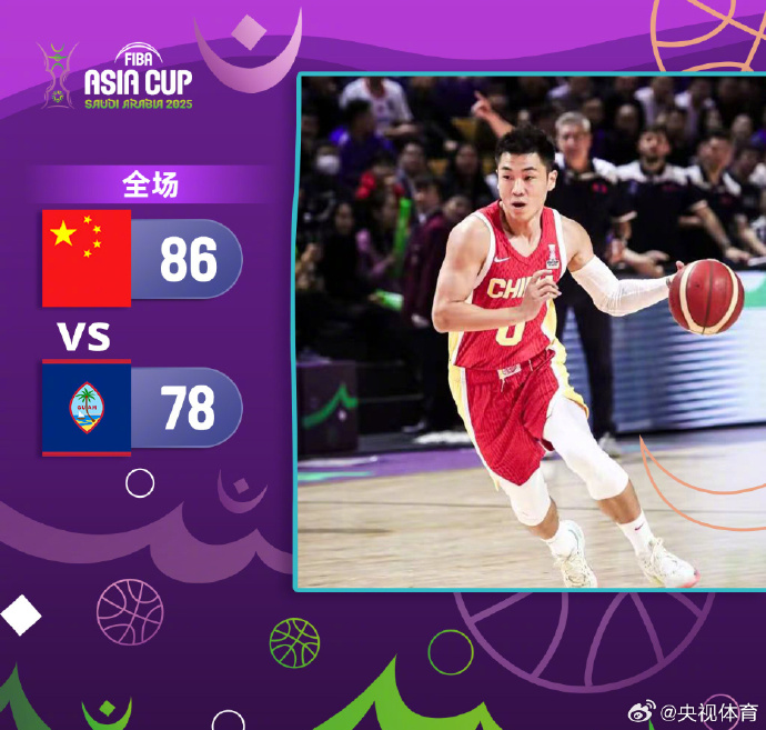 中国男篮86-78力克关岛男篮 杨瀚森19+9 赵睿15+5+5