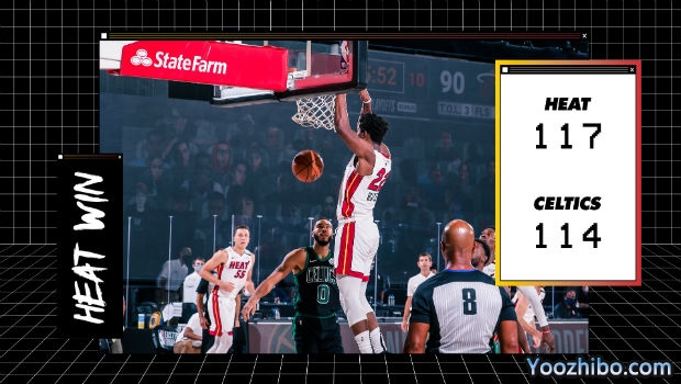 NBA简报：巴特勒20+5+5 热火加时胜绿军大比分1-0领先！