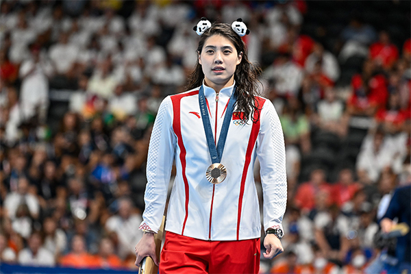 张雨霏巴黎奥运后谈换 pin 经历：拒绝白嫖收获 “一脖子” 徽章