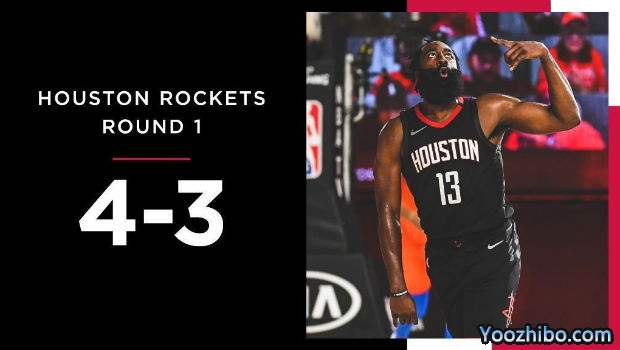 NBA简报：哈登封盖绝杀 火箭三人20+力克雷霆晋级次轮！