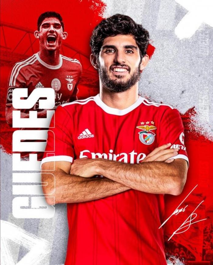 官方：本菲卡租借签下狼队前锋格德斯