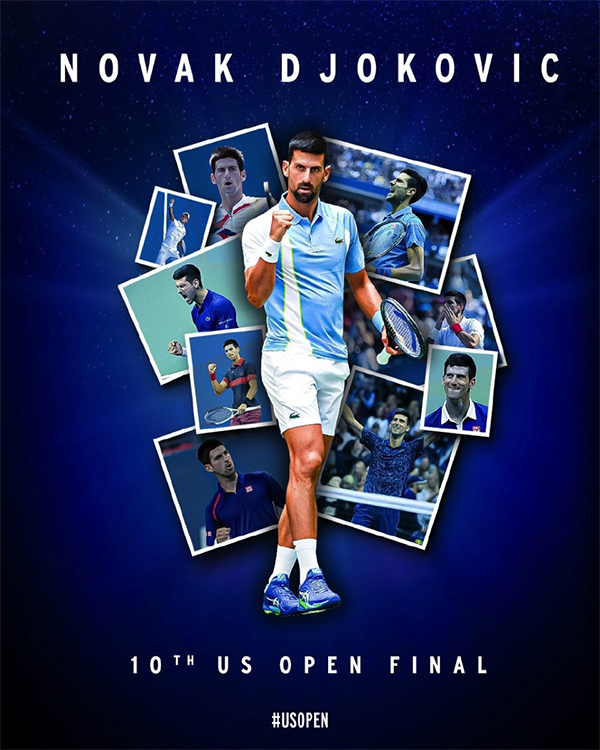 36岁德约神了！第3次同赛季四大满贯全进决赛，比肩费德勒刷爆纪录