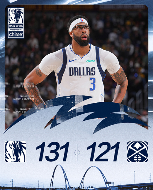 独行侠131-121逆转掘金，约基奇29+20，浓眉32+13，穆雷受伤