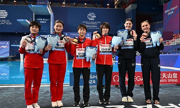 ​世锦赛三连冠！全红婵联手陈芋汐两年，保持全胜，绝对统治力